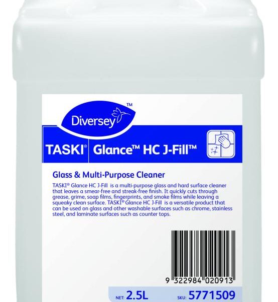 Diversey Glance HC JF 2.5L - Glass & Multipurpose Cleaner Concentrate